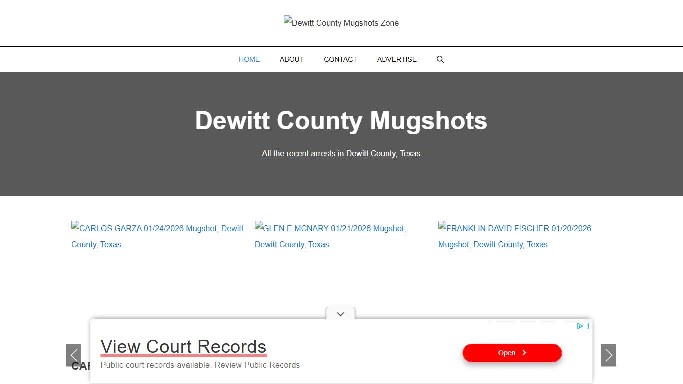 Dewitt County Mugshots Zone